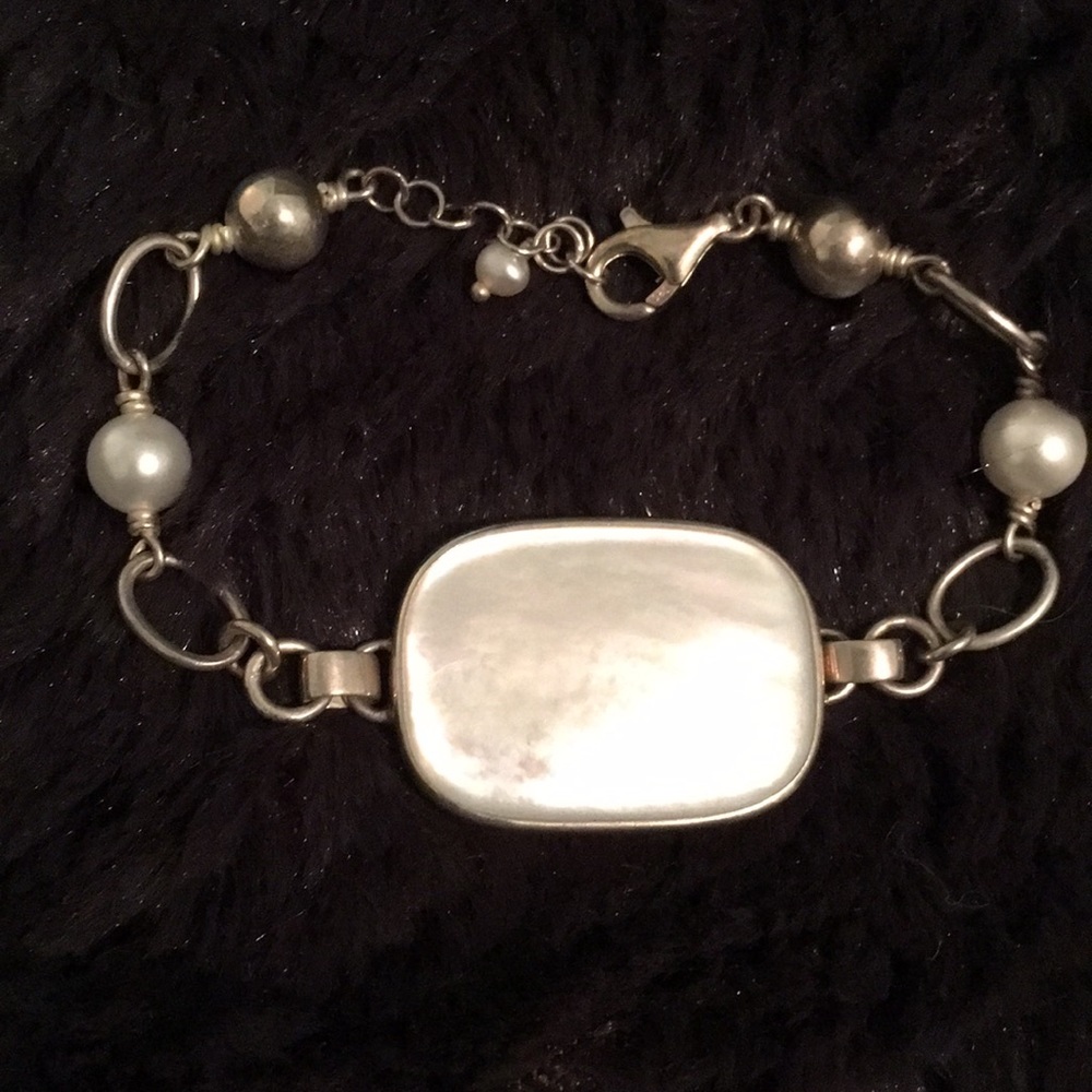 Pearl and Sterling Silver Bracelet NWOT